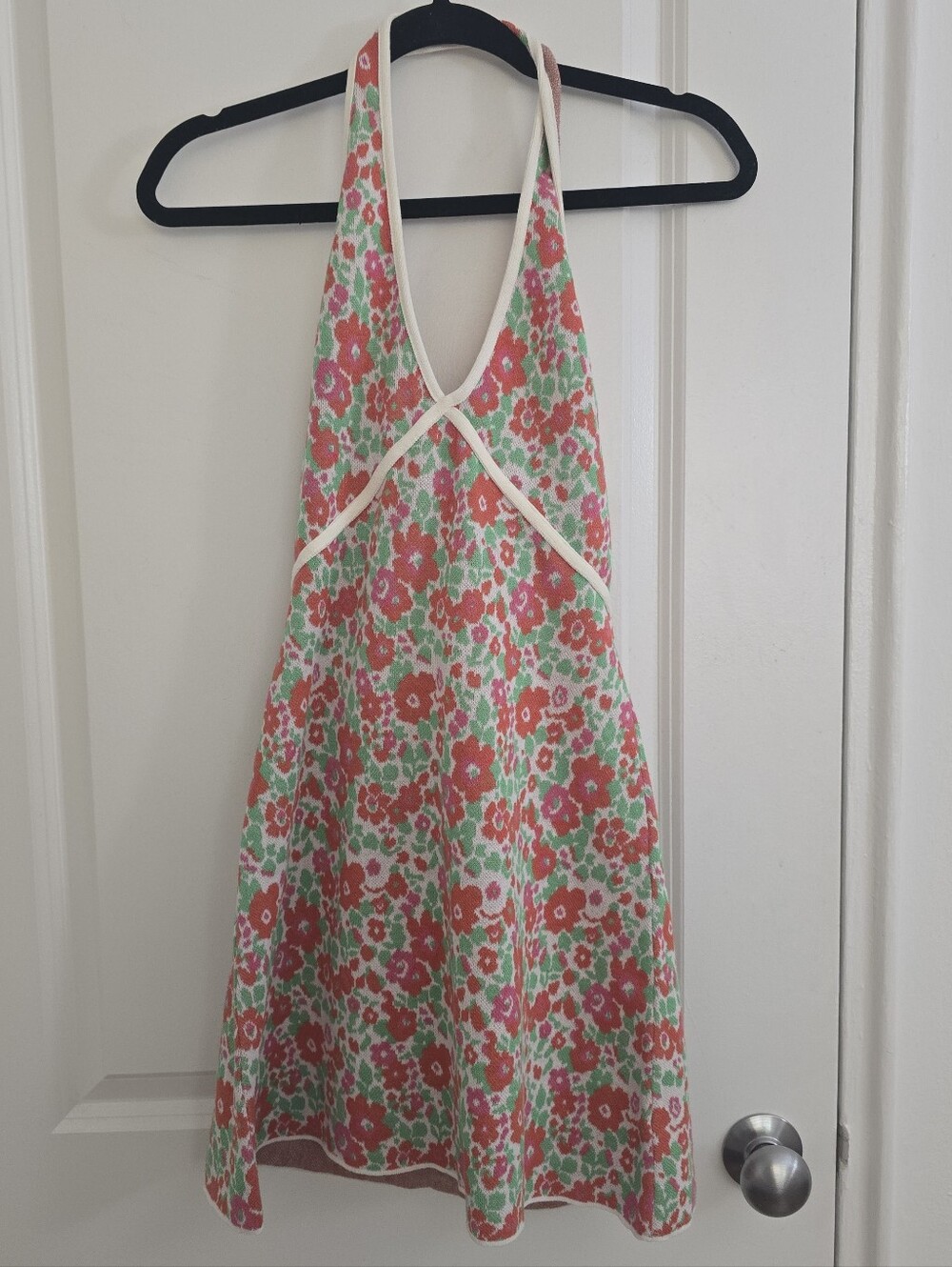 Zara Floral Halter Knit Dress